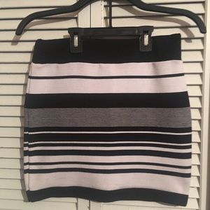Black and white skirt